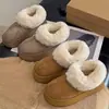 Venta Caliente Botas de Nieve para Mujer 2026 Nuevo Estilo Invierno Más Terciopelo Engrosadas Cálidas Zapatos de Algodón Suela Gruesa Aumentador de Altura Zapatos Peludos para Mujer