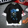 Camiseta de One Piece de manga corta con dibujos animados para hombre y mujer, con el logotipo de Esjobaro, Luffy y Solon de Barba Blanca.