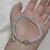 Pulseira Folha de Bambu Estilo Chinês Novo Guofeng Feminina Design de Nicho Estilo Antigo Pingente de Folha de Bambu Trançada Joia de Mão Versátil