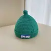 Gorro Chupeta Gorro Infantil de Lã Tricotado para Meninos e Meninas no Outono e Inverno Quente e Espesso Gorro Pulôver Bebê Tendência