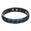 Pulsera de Acero Inoxidable de Borde Biselado Simple y a la Moda de Venta Caliente Transfronteriza Europea y Americana Imán Ión Negativo Fabricante Mayorista de Pulsera de Terapia Magnética