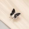 Gemelos de camisa con diamantes de imitación y mariposa tridimensionales para mujer, diseño de moda, con hebilla para hombros, cuello de camisa, decoración de caja con botones.