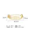 Bandeja de platino con forma de huevo para comercio electrónico transfronterizo, estilo nórdico ligero y lujoso, bandeja para frutas, bandeja para té, bandeja para banquetes de hotel, bandeja para tazas de agua