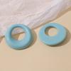 Estilo K de Verano Nuevo Producto Dulce Colorido Aro Ovalado Calado Joyería para Orejas Parche de Resina DIY Accesorios al por Mayor