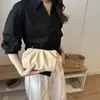 Nuevo diseño de comercio exterior, estilo nicho, bolsa grande con forma de nube para mujer, con detalles plisados, una correa de cadena y se puede llevar como bolso cruzado, bolso de hombro o bolso de axila.