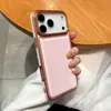 Bolsa Tambor Cor Sólida Galvanizada Capa para Celular com Padrão de Couro Adequada para Apple 17Promax Tendência 16 Furos Grandes 13/14 Sensação de Pele 11