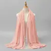 Bufanda de Rayón de Moda para Mujer de Comercio Exterior, Primavera y Otoño, con Ribete de Encaje, Versátil, Delgada, Cómoda, Transpirable, Chal de Viaje, Bufanda Larga
