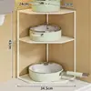 Estante de Almacenamiento para Ollas Debajo del Fregadero, Estante de Almacenamiento de Esquina para Encimera, Organizador de Ollas Multicapa para Gabinete de Cocina, Estante de Ollas en Capas