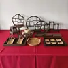 Nuevo Soporte de Exhibición de Mesa de Postres Estilo Chino Mesa de Exhibición Vintage para Descanso de Negocios Mesa de Postres para Ceremonia de Boda