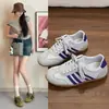 Zapatos casuales de cordones 2026 de suela blanda, zapatillas versátiles de colores combinados de suela plana, ligeras, cómodas, para entrenamiento alemán de estudiantes, versión coreana