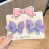 Pinza para el Cabello de Mariposa Tridimensional Brillante de Alambre de Plata Hecha a Mano de Doble Capa Transfronteriza Pinza para el Cabello Infantil Adorno para la Cabeza de Bebé