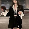 Conjunto para Mulheres 2025 Início do Outono Novo Estilo Coreano High-End Falso Conjunto de Duas Peças Jaqueta Saia Calça Conjunto de Duas Peças