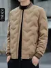Chamarra de Plumón de Invierno Enbu para Hombre, Nueva, Cuello de Béisbol, Casual, Versátil, Cálida para Jóvenes, Chaqueta de Negocios para Hombre