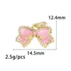 Novo Pingente de Borboleta Colorida com Gota de Óleo Colar Versátil Simples Fofo Brincos Pingente Material DIY Feito à Mão Acessórios