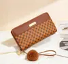 2026 Otoño Nuevo Estilo Bolso de Mano Estampado Billetera Larga de Alta Calidad Bolso Transfronterizo de Moda para Mujer Cartera de Dama Venta al por Mayor