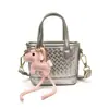 Bolso de moda y con estilo, bolso de mano mini de nueva moda, bolso cruzado tejido personalizado para niñas, estuche para labiales y monedas