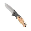 Navaja Plegable Función Exterior Acero Inoxidable Portátil Exterior Plegable Cuchillo de Fruta Sin Bloqueo Camping Exterior Cuchillo Portátil