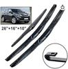 Adecuado para Toyota RAV4 X40 2013 -2018 limpiaparabrisas de tres secciones para vidrio de ventana delantera y trasera, tira adhesiva para escobilla limpiaparabrisas
