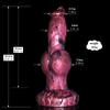 Pene de perro de imitación hembra usando dildo de silicona 7.6cm marido y mujer interés excitado masturbación dilatador anal fabricantes