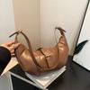 Moda simples de alta qualidade design de minoria bolsa baguette bolsa crescente 2024 nova bolsa bolsa de ombro bolsa de axila bolsa feminina