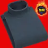Camiseta Masculina de Veludo Alemão Dupla Face Transfronteiriça Outono e Inverno Gola Meia-Alta Tendência Camada Interna Quente Camada Base Malha Top Masculino