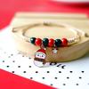 Nueva pulsera caliente de Navidad para mujer popular europea y americana Santa pareja pulsera de novias joyería transfronteriza