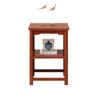 Cadeira com Encosto, Cadeira Individual, Cadeira de Chá Chinesa, Poltrona, Cadeira Chapéu Oficial, Cadeira Imperial, Cadeira Estilo Antigo, Cadeira Círculo, Conjunto de Três Peças de Cadeiras de Madeira Maciça