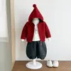 Conjunto de suéter para niño, engrosado para otoño e invierno, nuevo diseño elegante, conjunto de invierno moderno para bebé y niño pequeño, conjunto de tres piezas para niños