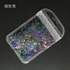 Lentejuelas para uñas tamaño mixto lentejuelas hexagonales láser glitter hexagonal colorido para uñas bolsa 10g transfronterizo