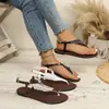 Sandálias de praia Sandálias romanas em formato de pena 2026 verão novo moda transfronteiriça de comércio exterior chinelo plano sandálias para mulheres