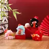 Série de caixas surpresa com tema de ovelhas, apresentando adoráveis figuras de ovelhas em desenho animado, perfeitas como decorações de mesa, amuletos da sorte, colecionáveis da moda e enfeites de resina