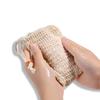 Bolsa de malla espumosa de algodón y lino, bolsa para jabón natural, malla espumosa para jabón, bolsa para toalla de baño, bolsa de baño de sisal y ramio