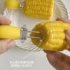 Aguja de maíz aislamiento térmico antiquemaduras acero inoxidable grado alimenticio tenedor de fruta portátil antiadherente mano palillo de maíz cocina hogar