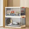 Casa para Gatos para Uso en Casa, Casa Multifuncional Semicerrada para Gatos Mascotas, Golosinas y Juguetes para Gatos, Gran Capacidad, Caja de Almacenamiento Multicapa
