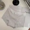 Roupa Íntima de Algodão para Bebê Feminina Cintura Média-Alta Borda de Renda Macia 10A Antibacteriana Conforto Algodão Puro Boxer de Cobertura Estendida para Quadril