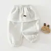 Pantalones de Bebé para Otoño e Invierno con Forro Polar y Engrosamiento, Cubrepañales de Pantalón para Bebé, Elegantes, para Niños Pequeños y Niños Pequeños, Pantalones Casuales, Pantalones de Chándal para Niños Pequeños, Pantalones Largos