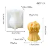 Adorno de Fantasma de Halloween Transfronterizo Molde para Velas DIY Fiesta de Fantasmas Velas Aromáticas Peculiares Molde de Silicona