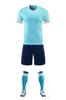 Traje de fútbol nuevo, transpirable, de manga corta, para hombres y mujeres, para niños y adultos, para entrenamiento de competición, venta al por mayor rápida y transfronteriza.