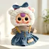 Solo Ropa de Muñeca Muñeca 3 años 400% cuerpo grande vinilo peluche ropa de muñeca conjunto de camiseta a rayas overol de mezclilla
