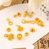 Accesorios DIY de Oro Arena Estilo Antiguo de Larga Duración y Sin Decoloración, Colgante de Cabeza de Toro que Atrae la Fortuna, Accesorios de Oro Arena de Moda y Versátiles, Cuentas Separadoras