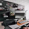 Painel Perfurado para E-Sports, Decoração de Quarto de E-Sports, Prateleira de Armazenamento, Mesa de Estudo, Acessórios para Mesa de Computador, Suporte de Exibição, Parede de Armazenamento