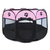 Tenda para pet com cercado octogonal, gaiola para gato e cachorro, sala de maternidade dobrável para pet em tecido Oxford