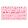 Molde de chocolate con letras en inglés molde de chocolate digital juego combinado ensamblaje gotero tubo de ensayo juego DIY se puede combinar