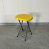 Banqueta Dobrável de Plástico Banqueta Alta Banqueta Portátil para Exterior Cadeira Banqueta para Banheiro Doméstico Cadeira Economizadora de Espaço Mesa de Jantar Banqueta Redonda Banco Pequeno