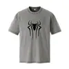Nova Camiseta Retro Americana Lavada com Efeito Desgastado de Manga Curta para Homens e Mulheres, Verão 230g Gola Redonda Casual Roupas Estampadas