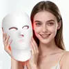 Máscara Facial Doméstica Transfronteiriça Instrumento de Rejuvenescimento Fotônico LED Máscara Tátil de Sete Espectros de Luz Vermelha e Azul Doméstica Facial Transfronteiriça