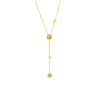 Collar de Acero Inoxidable, Nuevo y Moderno Collar con Borlas para Mujer, Cadena Versátil para Clavícula Estilo Ins de Nicho de Moda