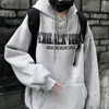 Sudadera gruesa con forro polar estilo Harajuku para mujer, nueva versión coreana Otoño e Invierno 2026, corte holgado, top casual estilo novio relajado
