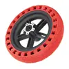Accesorios Universales para Patinete Eléctrico M365Pro/Pro2 Llanta Sólida de Color Rueda de Panal Absorbente de Impactos + Buje