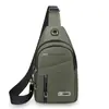 Bolso de Pecho de Moda Tendencia Bolso de Hombro para Hombre Versátil Casual para Salir Mochila Pequeña Multifuncional para Correr Deportes Bolso de Pecho